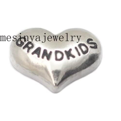 10pcs grandkids floating charms for glass locket, FC-342. Min amount $15 per order mixed items