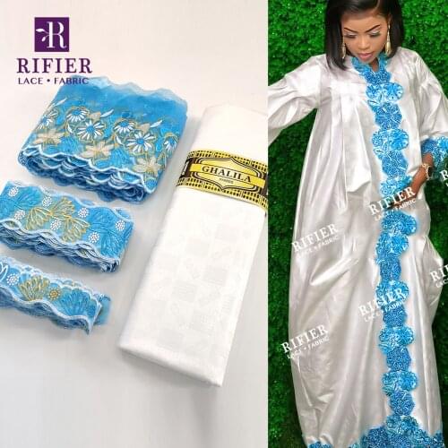 2021 Top Quality Ribbon For Crafts With Embroidered For Gambia Women Sewing Wedding Dresses Accessories Bazin Riche Gextczer