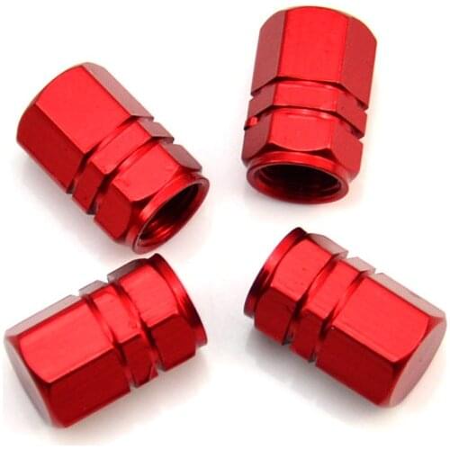 4PCS Car/Truck/Motor​cycle Accessories Multiple Colors Optional Wheel Tyre Tire Air Aluminum Alloy Valve Caps Stem Cover