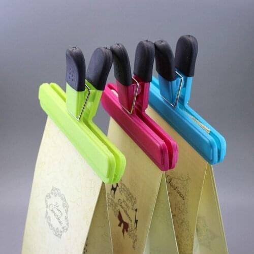 4PCS Food Preservation And Moisture-proof Plastic Bag Universal Sealing Clip(two Small Two Big) Sealing clip for storage