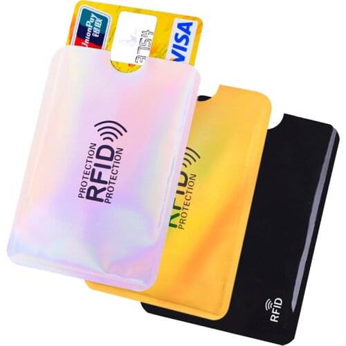 5PCS New Anti Rfid Bank Card Cover ID Blocking Reader Lock Case Protection Metal Credit NFC Holder Aluminium Travel Holder