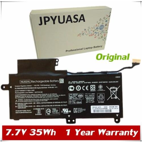 7XINbox 7.7V 35wh Original NU02XL Laptop Battery For HP NU02XL HSTNN-UB6U TPN-W117 843535-541 Series Tablet