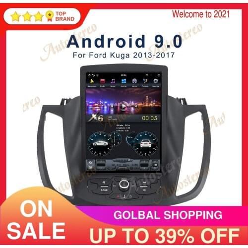 Tesla Style Android 9 Car GPS Navigation For Ford Cmax C-Max 2013+ Auto Head Unit Multimedia Player Radio Tape Recorder Carplay