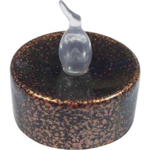 Battery Flameless LED Tea Light Candle for Home Wedding Church Decor -Black