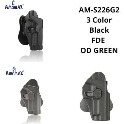 AMOMAX Level II Paddle holster fit for Sig sauer P220 Series | Tokyo Marui,WE, KJW, P226 Series | Right-handed