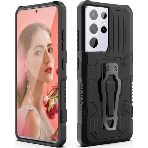 Military Grade Drop Protection for Galaxy S21 Ultra S21+ 5G Case Dual Layer Magnetic Car Mount Feature Holster Belt Clip Cover