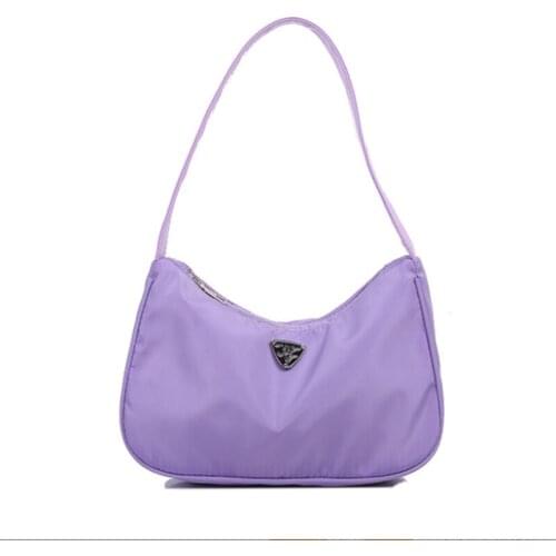 Black Soft Shoulder Bags For Women 2020 Trendy Nylon Female Handbag Casual Baguette Bag Womens Cheap Free Shipping