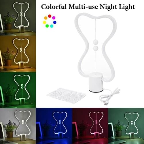 Colorful magnetic balance light USB rechargeable dimming multi-purpose night light bedroom night light air switch