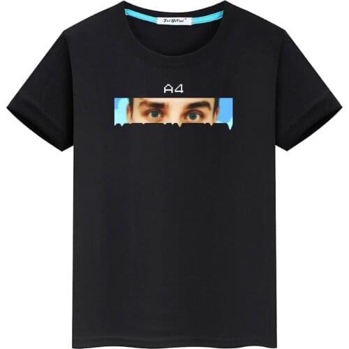 2021 Summer New Merch A4 Eyes Print Childrens T-Shirt Tops Boy Girl Short Sleeve T Shirts Cotton 100% мерч A4 ГЛАЗА Футболка