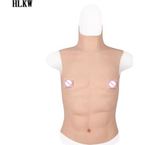 Hot New Adults Realistic fake muscle Belly Macho Realistic Silicone Artificial Simulation Muscle Man Skin Up Body Fancy dress up