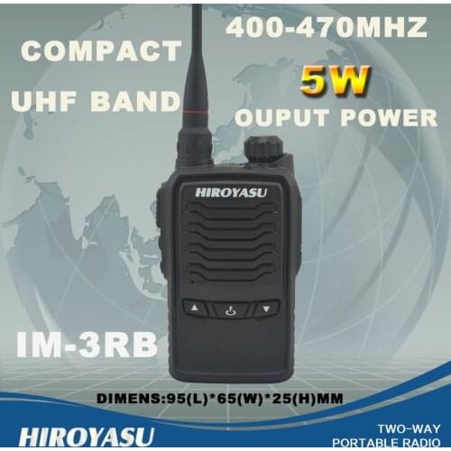 HIROYASU UHF 400-470MHz Compact mini Portable Two-Way Radio/Handheld Walkie Talkie/Transceiver