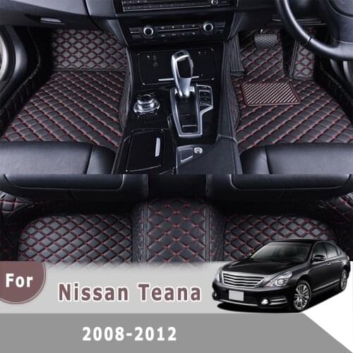 RHD Carpets For Nissan Teana J32 2012 2011 2010 2009 2008 Car Floor Mats Custom Styling Automobiles Artificial leather Rugs