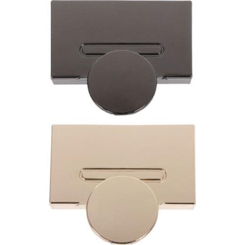 Magnetic Clasp Turn Lock Twist Locks Metal Hardware For DIY Handbag Bag Purse