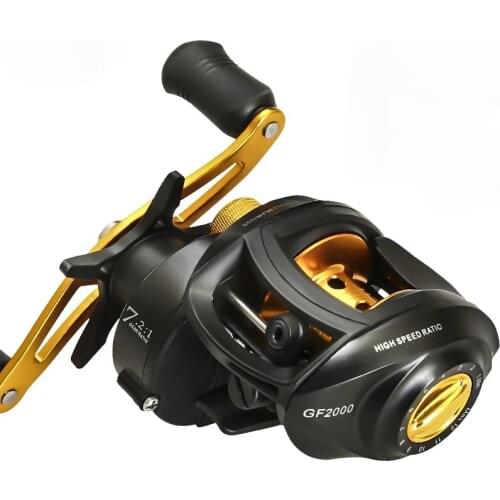 Metal Line Spool Baitcast Reel Saltwater Rock Wedkarstwo Wheel 6.3:1 High Speed for Black Fish 8KG Max Drag Raft Vessel