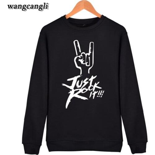 Just Rock It rock band hoodie sweatshirt men/women autumn winter hip hop hoodies sweatshirts fashion plus size tracksuit XXXXL