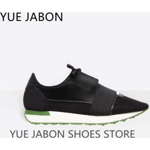2021 Running Shoes Mix Colors Mesh Men Sneakers Trainers Pointed Toe Lace-Up Platform Sneakers Thick Sole Mens casual Shoes