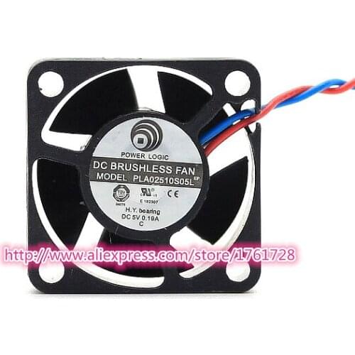 Brand new 25*25*10mm 2.5cm micro DC fan PLA02510S05L 5V 0.19A 2wires 7000RPM