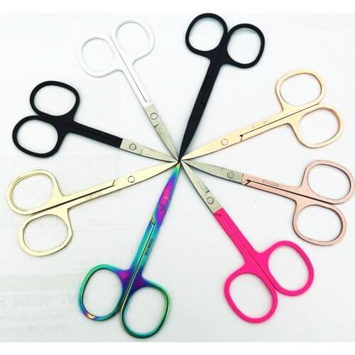 Nail Cuticle Nipper Scissors Stainless Steel Rainbow Tweezer Clipper Dead Skin Remover Scissor Plier Pusher Makeup Beauty Tool