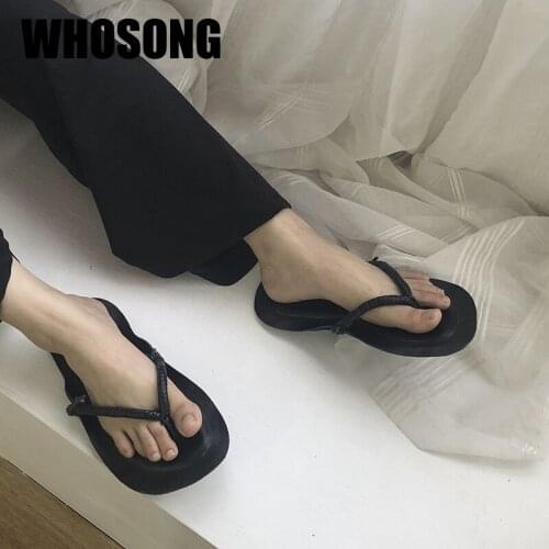 Women Slippers Woman Black Slides Girls Genuine Leather Flats Ladies Outside Flip Flops Female Brand Slides Zapatos De Mujer New