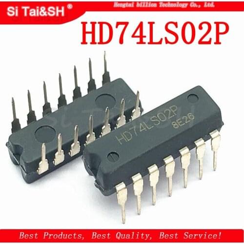 10PCS HD74LS02P DIP14 HD74LS02 DIP SN74LS02N 74LS02 SN74LS02 DIP-14 new and original IC