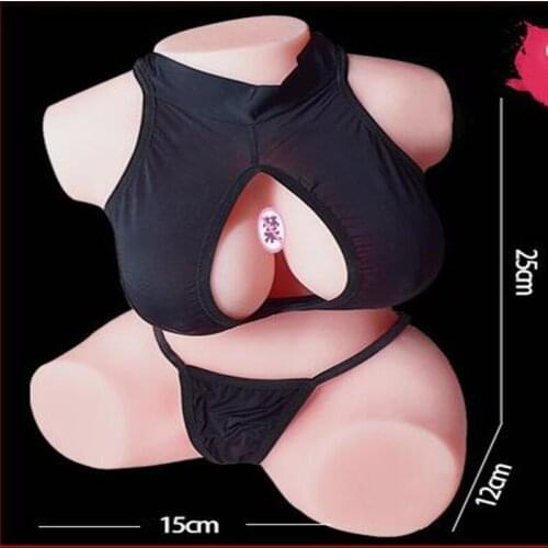 25*15*12cm Half body female mannequin solid silicone doll simulation breast male masturbation device adult products sex D241