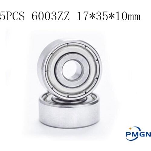5Pcs ABEC-5 6003ZZ 6003Z 6003 ball bearing 17x35x10 mm High quality deep groove ball bearing Mini Miniature Ball Bearing