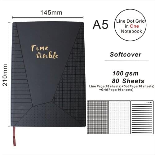 A5 PU Leather Lined Notebook With Pen Paper Notepad Custom Logo Daily Agenda Softcover Personal Planner OEM Welcome