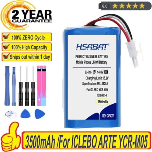 Top Brand 100% New 3500mAh Battery for ICLEBO ARTE YCR-M05 POP YCR-M05-P Smart YCR-M04-1 Smart YCR-M05-10 YCR-M05-30 YCR-M05-50