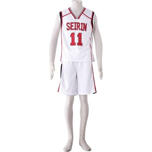 Brdwn Kuroko no Basuke Unisex Seirin Kagami Taiga Kuroko Tetsuya NO.10 NO.11 Cosplay Basketball Uniforms Costume