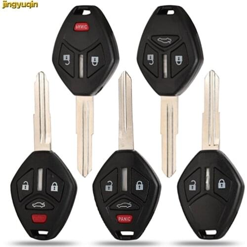 Jingyuqin Flip Remote Car Key Fob Shell For Mitsubishi Lancer Outlander Endeavor Galant MIT11R Blade 3 /4 Buttons Styling