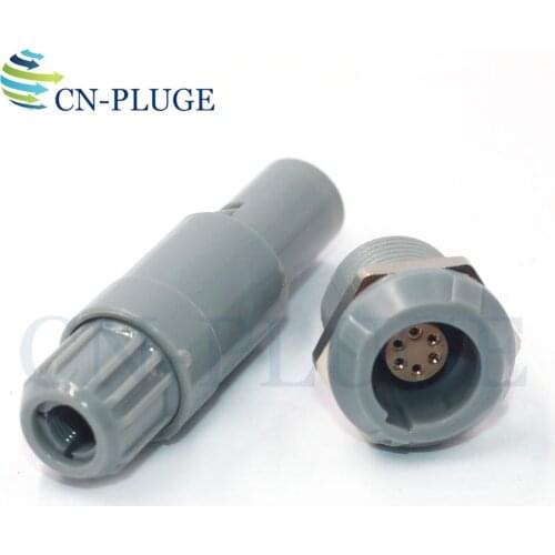 M14 PAG/PLG 6 pin Push-pull Self-locking Connector Plastic Connector Medical Accessories Plug & Socket