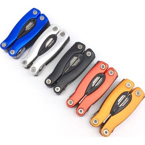 Mini practical Outdoor Multitool Pliers Serrated Knife Jaw Hand Tools+Screwdriver+Pliers+Knife Multitool Knife Set Survival Gear