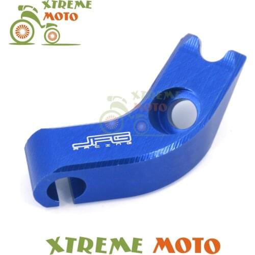 New Blue CNC Motorcycle Racing Engine Clutch Line Clamp Cable Bracket For Yamaha WRF 250 WR250F WR 250 F 2001-2014