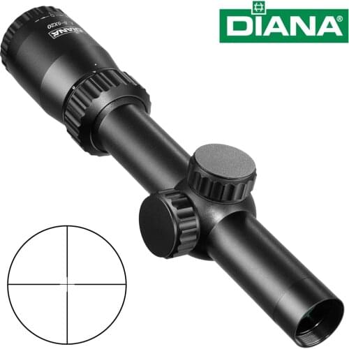 DIANA 1.5-5X20 Hunting Outdoor Gun Aiming Dense Point Line Differentiation Internal Support Adjust Short Rifle Optics Scope