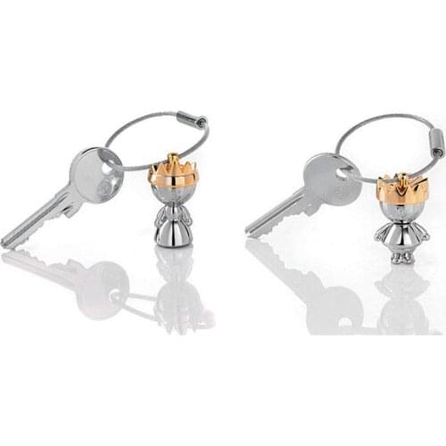 Pair Couple King Queen Lover Key Chain Keychain Gifts For Kids Friends