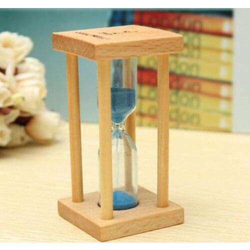 5 minutes hourglass timer Christmas party props creative wooden color hourglass timer home decoration