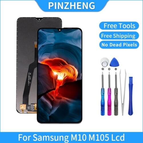 PINZHENG Original LCD For Samsung Galaxy M10 M105 SM-105 M105F M105DS OLED LCD Display Screen Digitizer Assembly Replacement