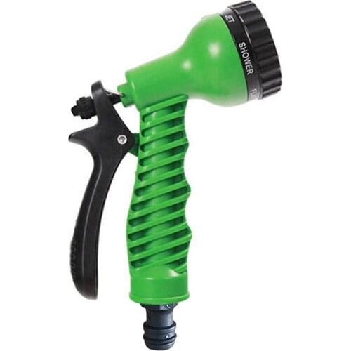 Portable Garden Water Spray Lawn Sprinkler High Pressure Car Wash Water Gun Ajustable Hose Nozzles 7 Pattern Garden Accessories