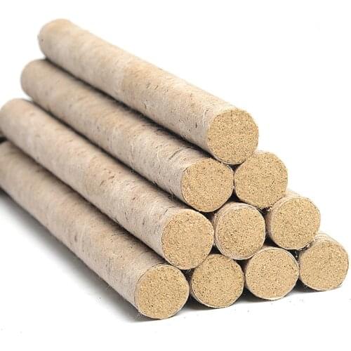 SHARE HO Mulberry Paper Long Moxa Sticks Chinese Moxibustion Acupuntura Point Heating Therapy 10 years Old Pure Moxa Rolls 10pcs