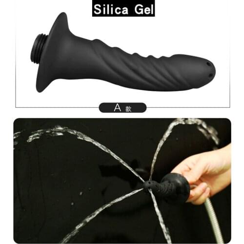 Wetips Silicone Anal Douche Enema Cleaning Bidet Hygienic Shower Irrigation Hose Douche Enema Anal Shattaf Bidet Anal Shower