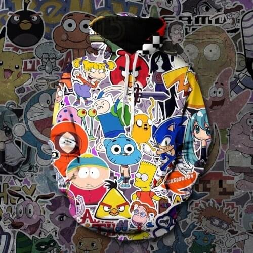 3D Cartoon Printing Hoodies Cute Anime Cosplay Hoodie Men / Women Autumn and Winter Sweatshirt Hoodies