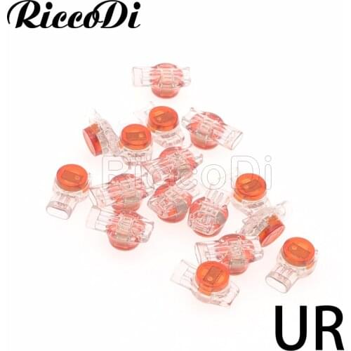 High Quality 20/50/100 Pieces Gel Splice UR Connector 3 Port Wire Connectors Red+Clear