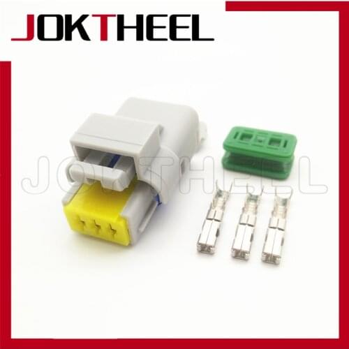 1-20 sets gray FCI 3 pin way female waterproof connector Water temperature sensor headlight fo steering light plug for Peugeot
