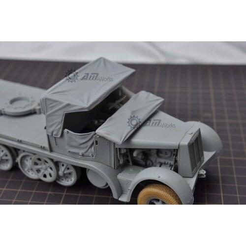 1/35 Carport Fit For WWII German 8 Tons sd.kfz 7/1 Flak Modified Parts Resin Accessory 1 Set Unassembled Uncolored