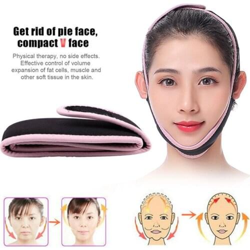 1Pc Face-lift Device Sleeping Face Shaper Powerful 3D Facial Beauty Tool Thin-Face Bandages V-Face Correction Skin Care