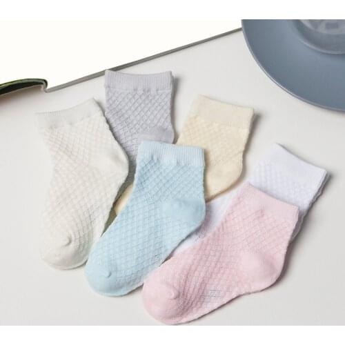 10Pair/lot 2020 summer childrens baby socks thin casual baby childrens socks
