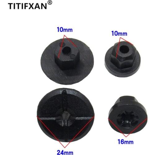 6PCS Car fender wheel arch self-tapping screws nut plastic fasteners clips for BMW 1 3 5 7 series