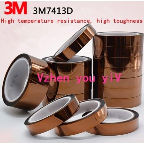 5pcs/High temperature insulating tape of 3M7413D high temperature tape 33meter long