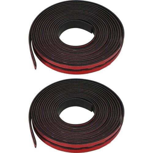Car Door Rubber Seal Strips Auto Double Layer Sealing Stickers For Door Trunk Sound Insulation Weatherstrip Interior Accessories