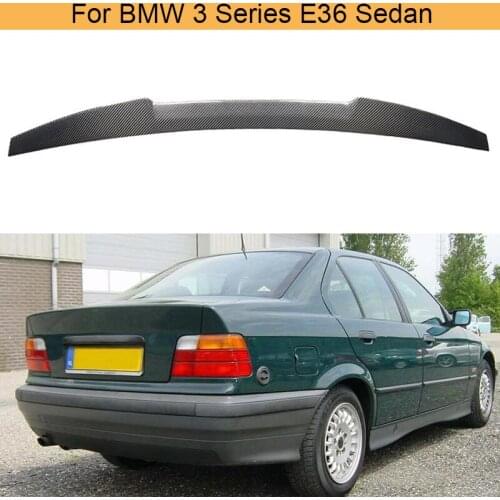 Rear Trunk Wing Spoiler for BMW 3 Series E36 Sedan 1991 - 1998 Carbon Fiber Car Trunk Lip Spoiler Boot Lid